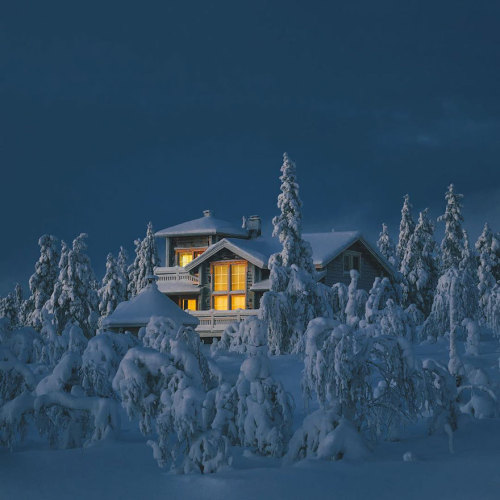 pankunchiii: landscape-photo-graphy: Fairy Tale like Photographs of Winter in Finland Under the Nort