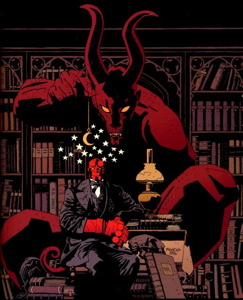scuolainternazionaledicomics:Mike Mignola’s Hellboy.
