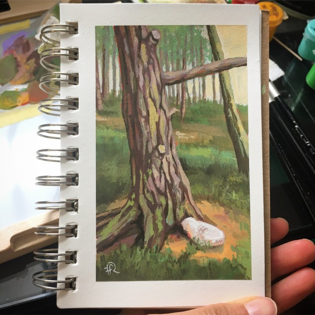 painting of a tree