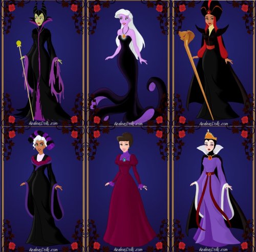 Disney princesses as their villain