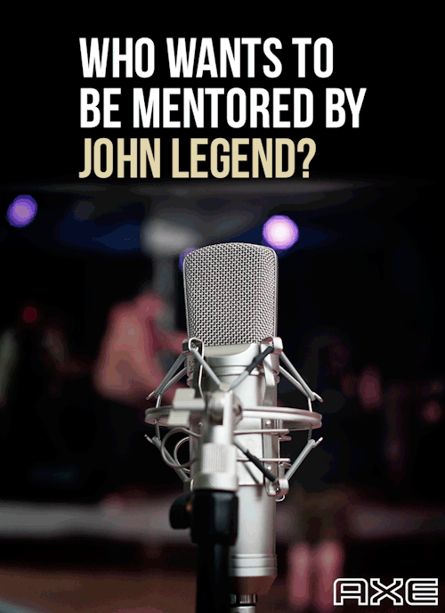 axe:  Calling all musicians. If you’re ready to #FindYourMagic and take your act to the next level, look no further.Click here to enter for a chance to be mentored by John Legend, join the AXE Collective, and then step on stage at a major music festival.