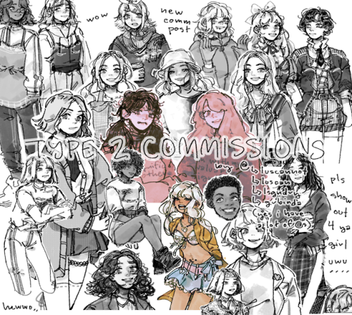 luscan:new comm post for drawings in my other (”type 2″) art style, pls dm me if interes