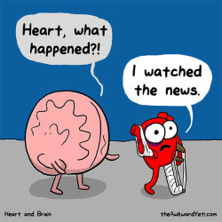 primacdonaldsgurl:  boredpanda:    Heart Vs. Brain: Funny Webcomic Shows Constant Battle Between Our Intellect And Emotions    HEART AND BRAIN IS OFFICIALLY MY OTP 