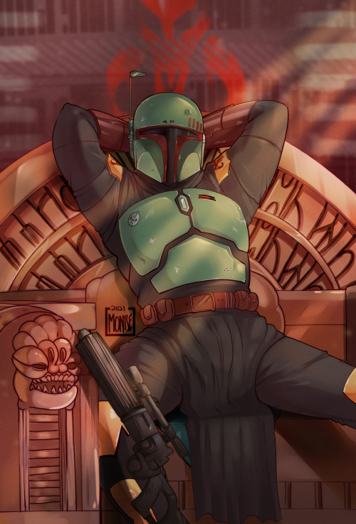 widdendreampoot: Boba Fett, on the throne