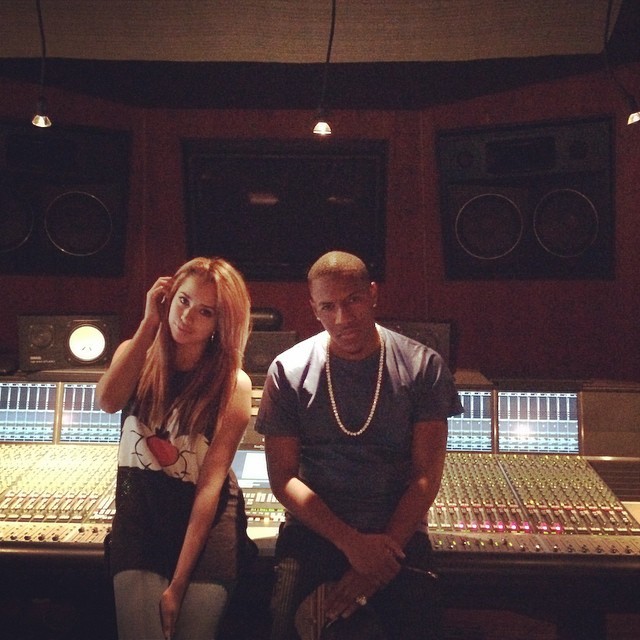 mizzjasminevillegasnewz:  Just finished in the studio with the amazing @roccstarmusic