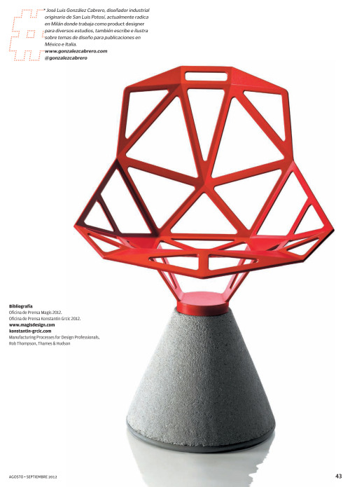 “numbers” of the chair one designed by konstantin grcic for magis, infogr