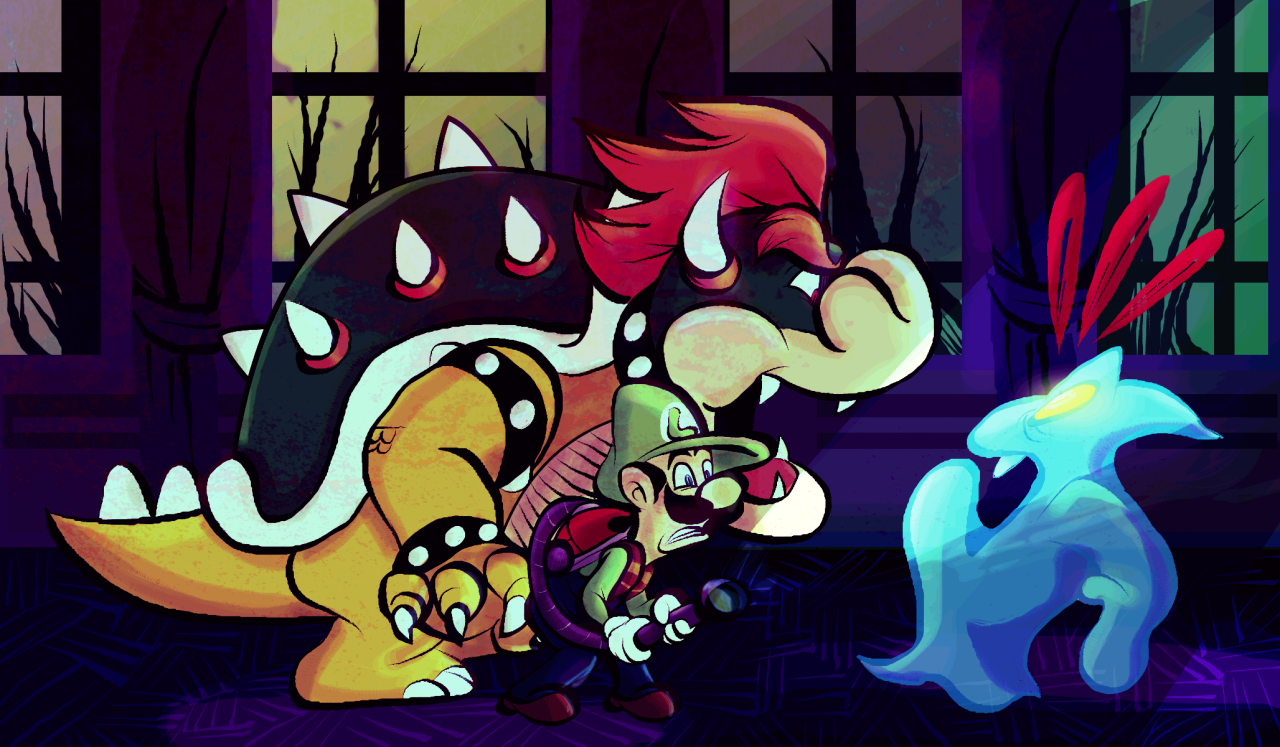 darkwingsnark:.:Ghostbusters:.Luigi’s Mansion AU where everything is the same,