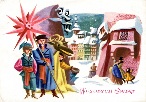 lamus-dworski:Old Christmas postcards by Polish illustrator Maria Orłowska-Gabryś (1925-1988).