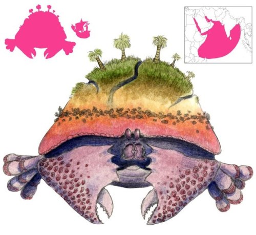 SaratanOddly enough thisGiant crab gets mistyped asA whale or turtle?https://abookofcreatures.com/20