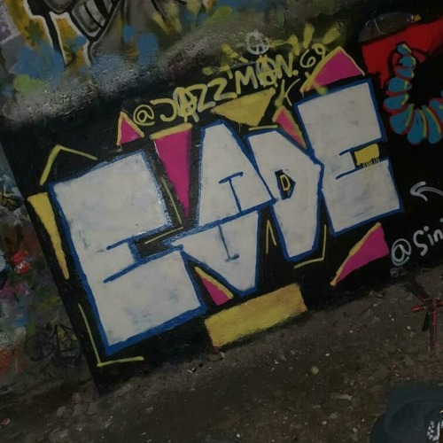 &ldquo;Evade&rdquo; graff piece in Stockholm, Sweden in solidarity with the ongooing revolt in Chile