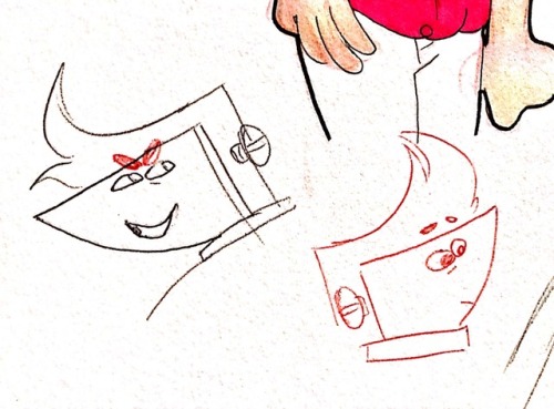 bardsona: I’ve discovered that I love to draw Raymond with both eyes on one side like a flounder. it’s hilarious