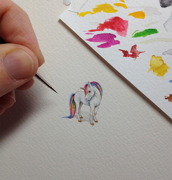 culturenlifestyle:  Adorable Miniature Illustrations by Brooke Rothshank Miniature