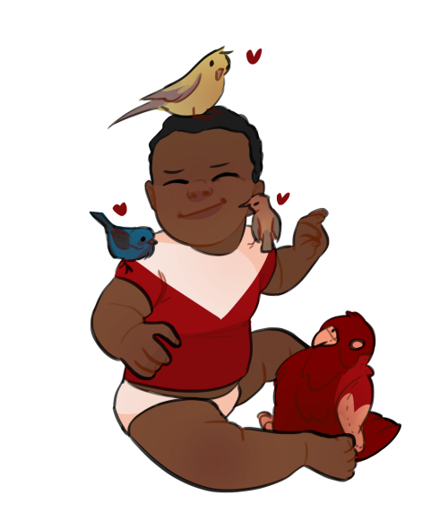 kelslk:baby bird whisperer sam wilson