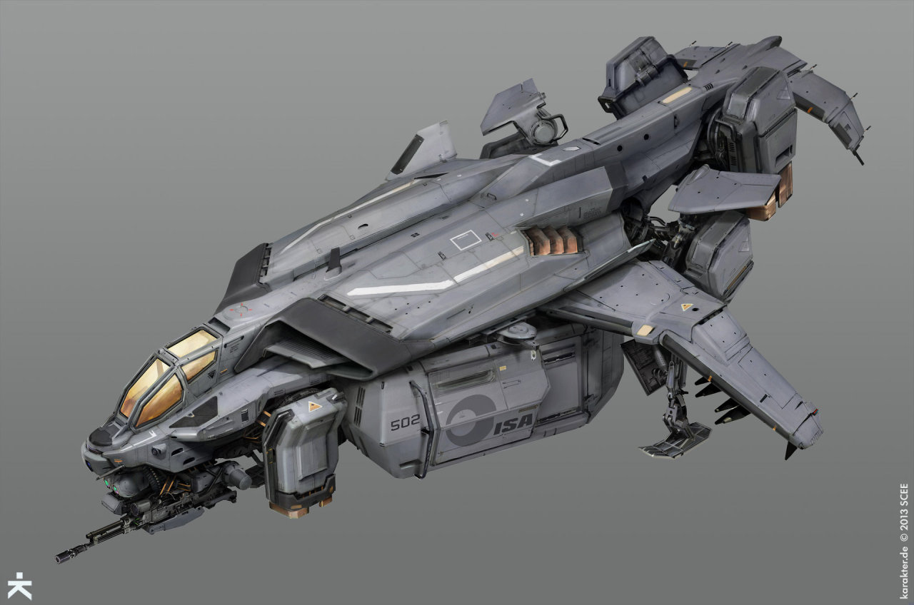artissimo:killzone shadow fall isa dropship techboard by karakter design studioSparrow