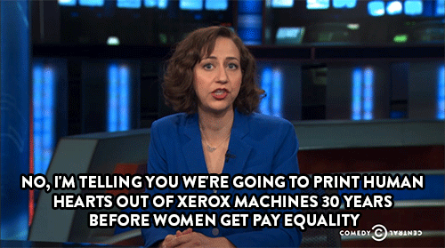 comedycentral:  Click here to watch Kristen Schaal and Jon Stewart discuss the future