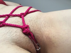 Miniature-Minx:  Another Little Harness Using Some 15Ft  Magenta Rope, Featuring