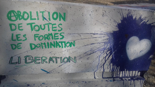 “Abolish all form of domination.Liberation!”
