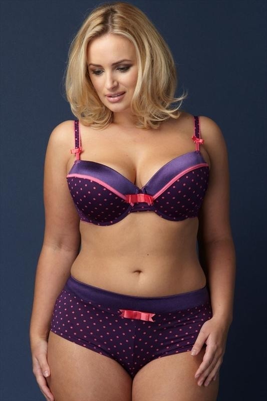 Large plus size women in lingerie