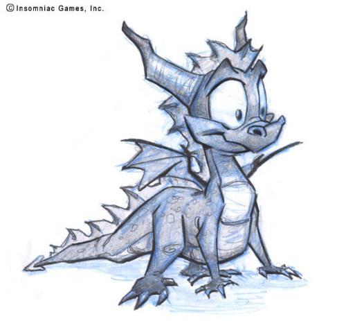 eatmyvision: Original Character Design of Spyro from Insomniac Games! I grew up playing the Spyro ga