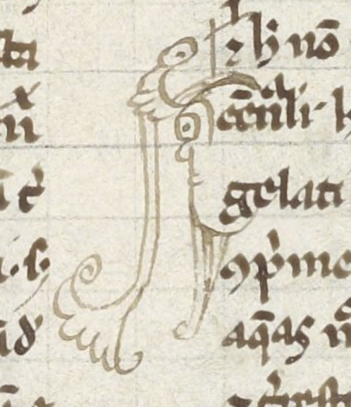 Wee faces from LJS 482, commentaries on Aristotle&rsquo;s De generatione et corruptione and