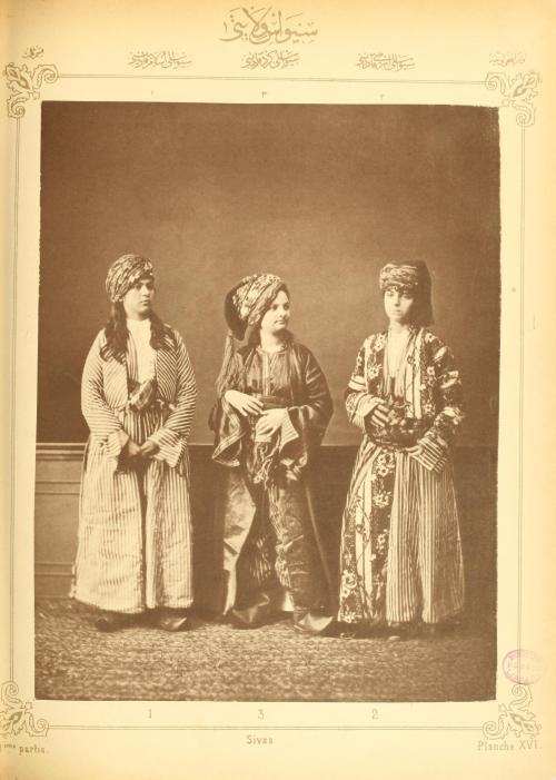 Les costumes populaires de la Turquie en 1873;Peasant man and woman from around Bursa (wearing weddi