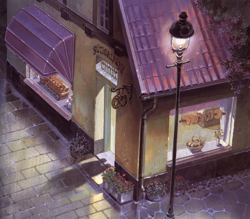 theamazingdigitalart:  The amazing concept art of Kiki’s Delivery Service by Studio