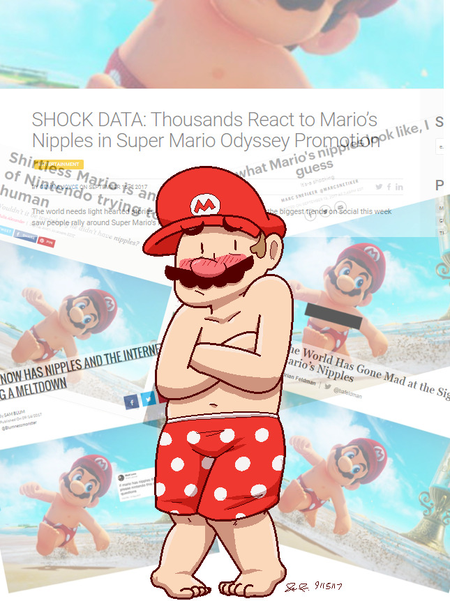 mistersaturn123: STOP BODY SHAMING MARIO 2K17 HE JUST WANTED TO ENJOY THE BEACH LIKE