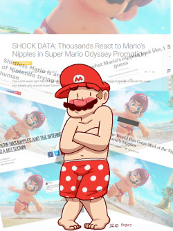 Mistersaturn123: Stop Body Shaming Mario 2K17 He Just Wanted To Enjoy The Beach Like