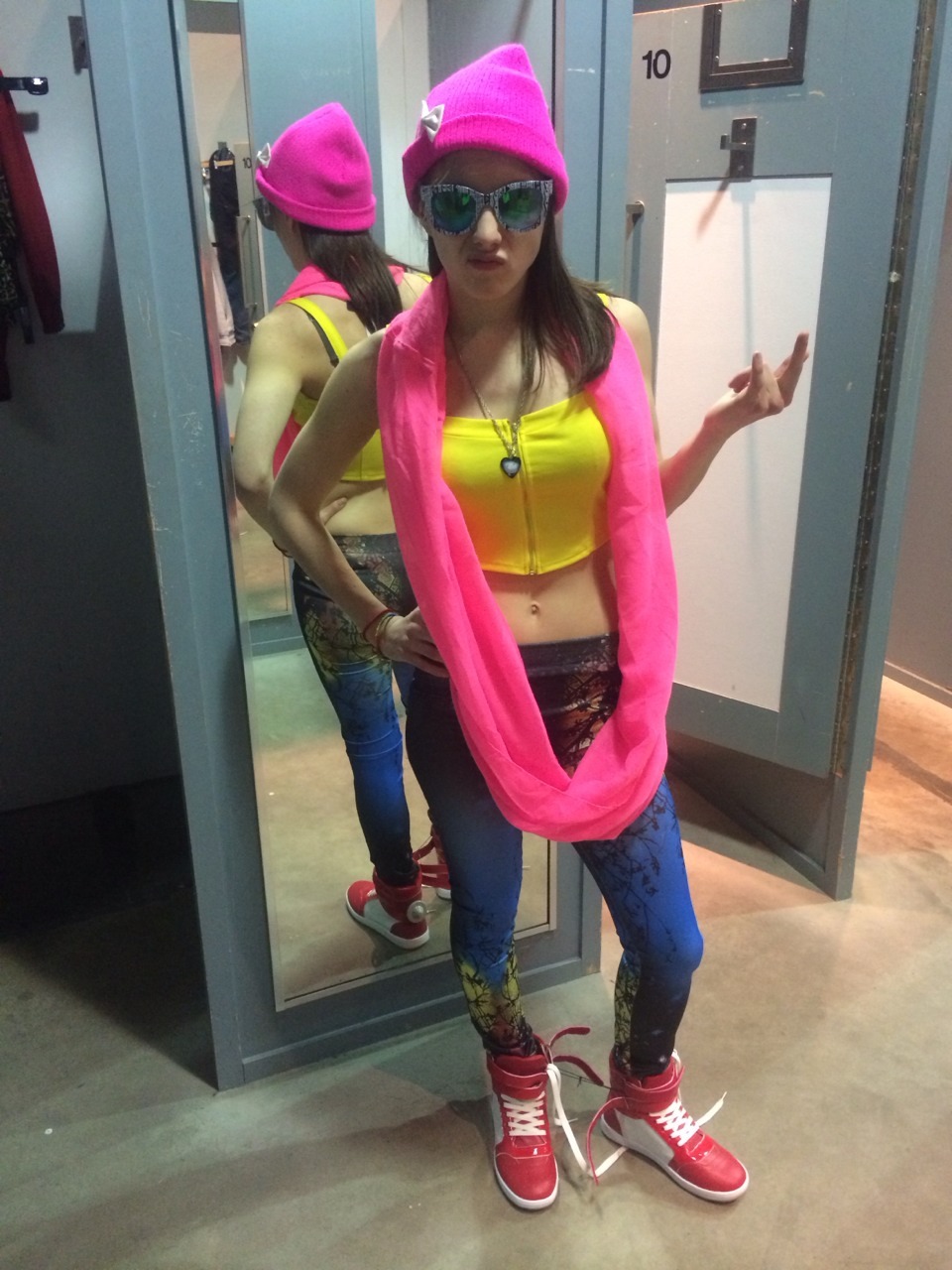 sheisbeautifulinsanity:  Spent the day trying on the most ridiculous clothes at the