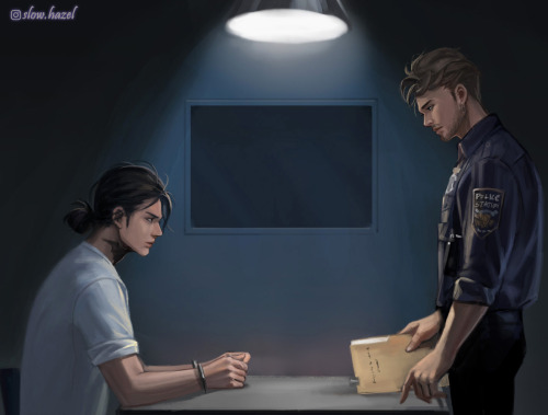  Interview room at police stationPhil and Alan Bloomgate in my imagination If you go to my blog, you