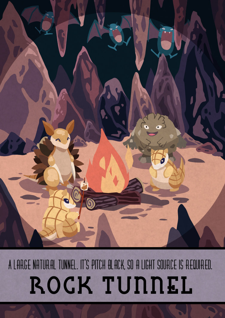 retrogamingblog:  Pokemon Travel Posters made by PoriPori