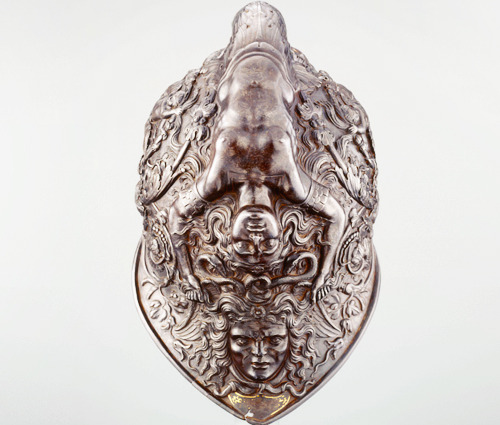 alliekiley:  This masterpiece of Renaissance metalwork is signed on the browplate