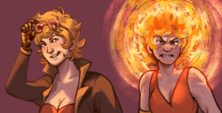 fairymascot: ok but imagine: before leaving patch yang gives herself one of those symbolic anime haircuts, and becomes the world’s fluffiest fireball