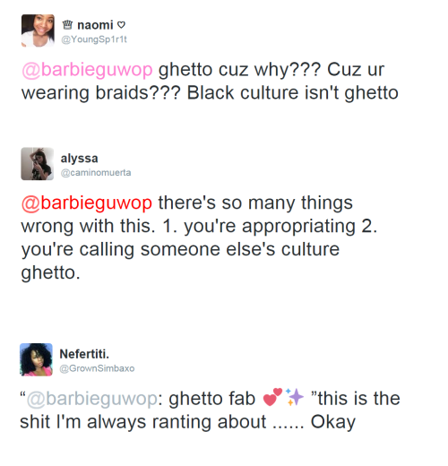 meghanbeda:  rudegyalchina:  Apparently sharing a hair style that prevents white people from hiring us for jobs will stop them from killing  and attacking us… Oh did I mention that it would make us “equal” all while in the same breath “ghetto