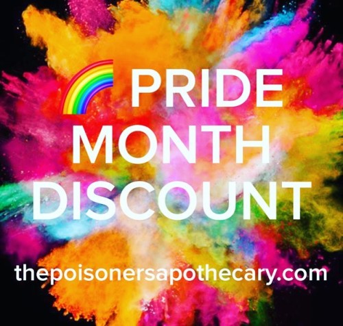 We hit 2000 sales on the new website recently and it’s Pride Month use code POISONPRIDE for 15