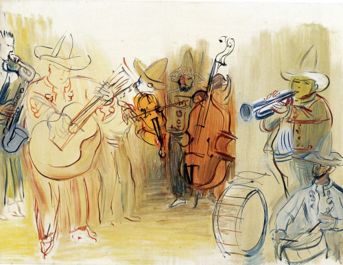 raoul-dufy: The Mexican Orchestra, 1951, Raoul Dufy