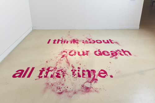 visual-poetry:»i think about your death all the time« by thomas müller