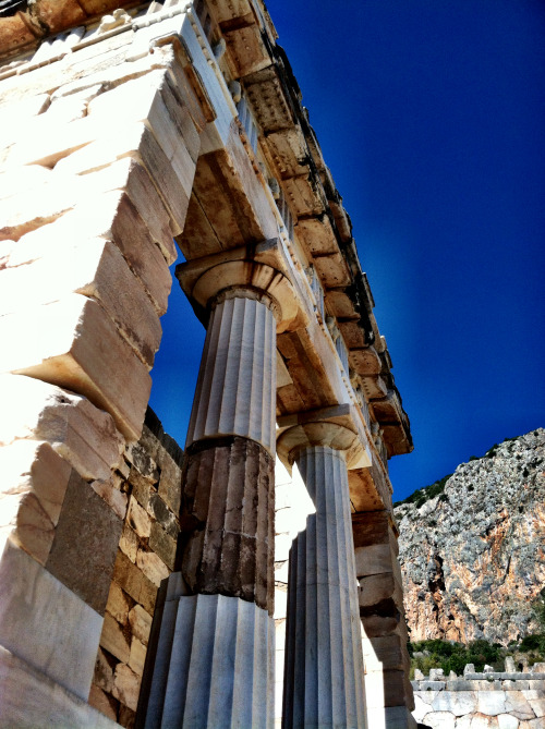 anothervodkastinger:The Treasury of Athens, Delphi Greece