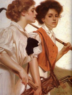 art-is-art-is-art:  Two Women, Joseph Christian Leyendecker 