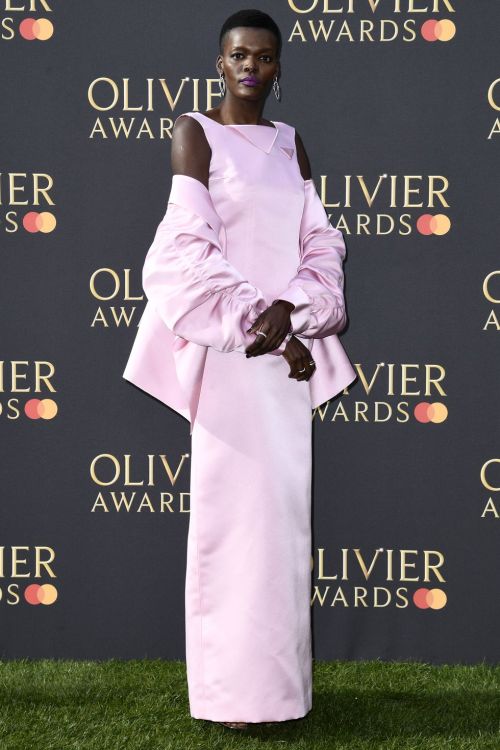Sheila Atim in Prada at the 2022 Olivier Awards in London on April 10, 2022.