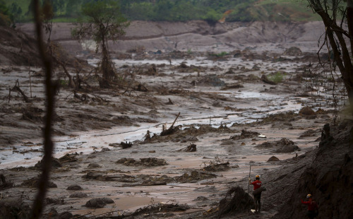 Earlier this month, two dams retaining tons of iron-mining waste near the Brazilian town of Bento Ro