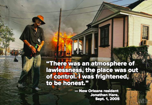 micdotcom:  11 quotes that capture the aftermath of Hurricane Katrina In the immediate aftermath of Hurricane Katrina, as the flood waters receded from New Orleans, they took with them any sense of normalcy the city had before the storm. The monster