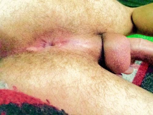 assholeinyourface:NEW SUBMISSION! Kik me @ theinyourfaceblog or email me @ theinyourfaceblog@gmail.com to submitLook at that hungry hairy pink boy hole, waiting for a tongue or dick to slip on in there and open him up.