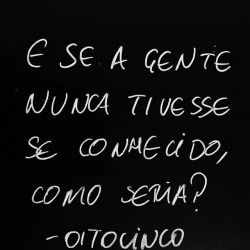 oitocinco:  já parou pra pensar?