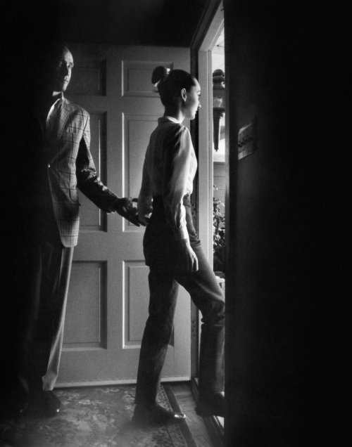 Audrey Hepburn and Mel Ferrer photographed by Phil Stern, 1960.