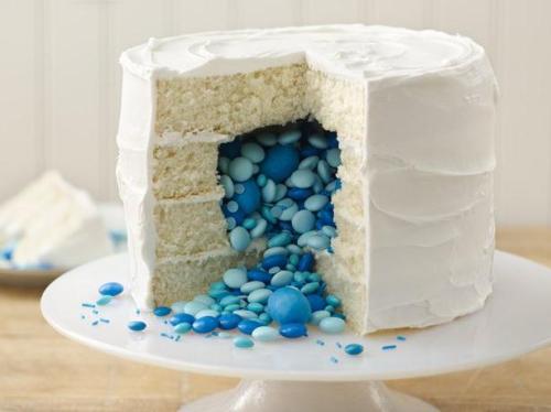 spooktercrunk:abhorticulture:thecakebar:Surprise! Gender Reveal CakeA Gender reveal party is where t