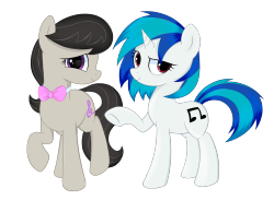 mlp-fim-art:  Vinyl and Octavia by kas92