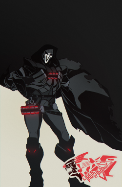 the-liger-art:  Overwatch Reaper Graphic Poster by Liger-Inuzuka Initializing response…We are excited for the release of the recently announced Overwatch, even more so for their Reaper. Hue Please consider helping out a fellow artist and sharing the