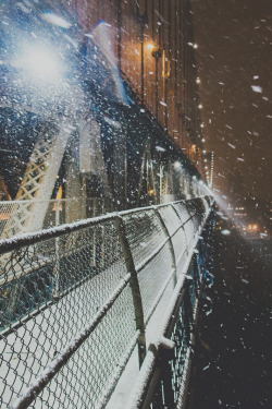 avenuesofinspiration:  Blizzard on the Bridge