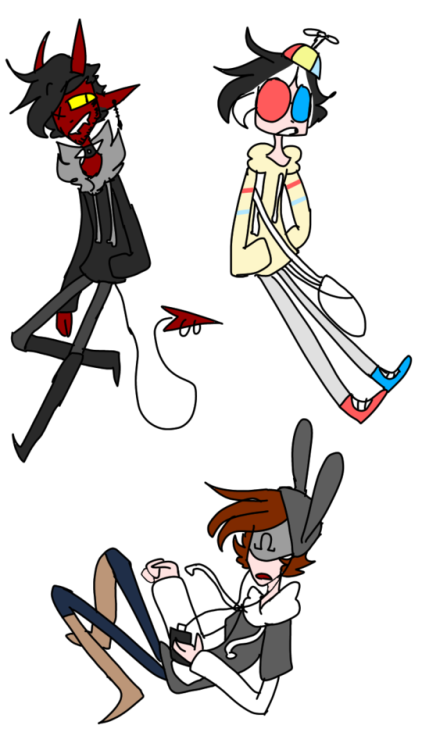 demonishdraws:  More Strange Town AU doodles